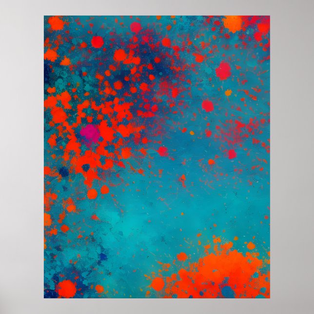 Affiche Texture fractale abstraite (Devant)