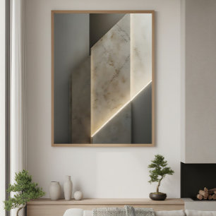 Affiche Texture Géométrique Luxueux