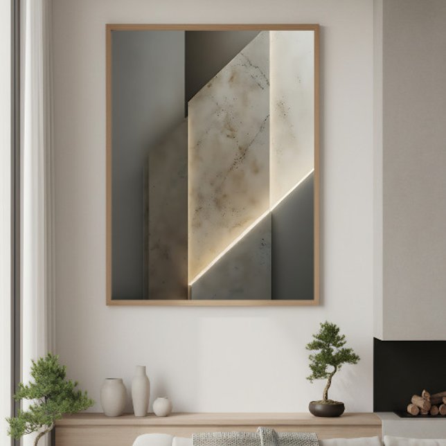 Affiche Texture Géométrique Luxueux (Créateur téléchargé)