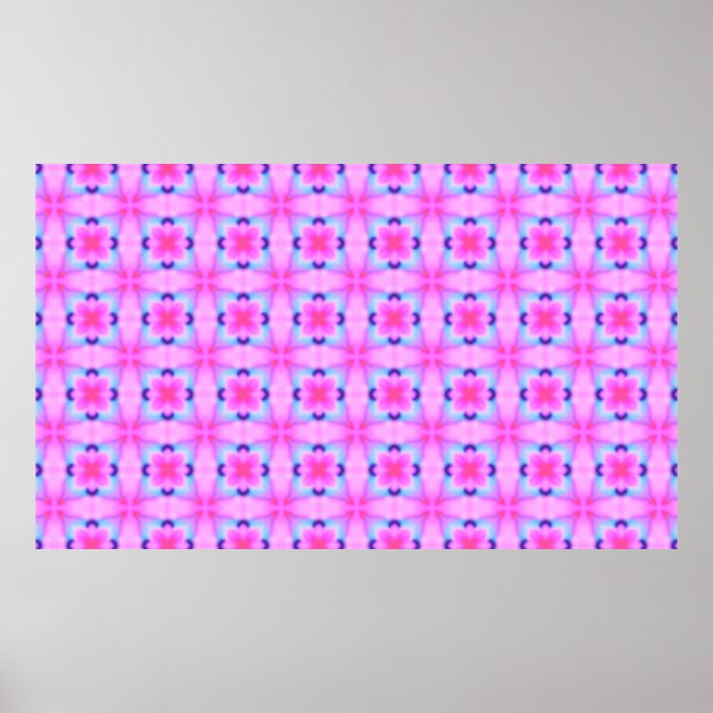 Affiche texture kaléidoscope géométrique et décorative Abs (Devant)