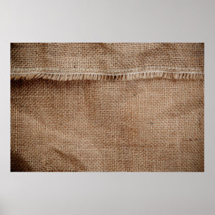 Affiche Texture naturelle fil arrière café, sac, 