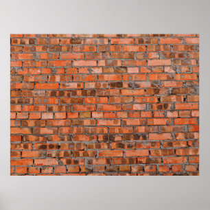 Affiche Texture of an old brick wall closeupaged,architect
