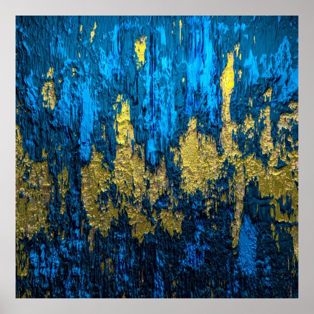 Affiche Texture or de luxe. (Devant)