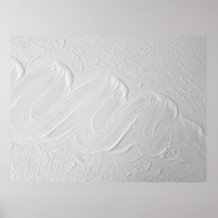 Affiche Texture peinture acrylique blanc