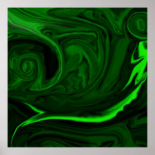 Affiche texture pierre de malachite verte