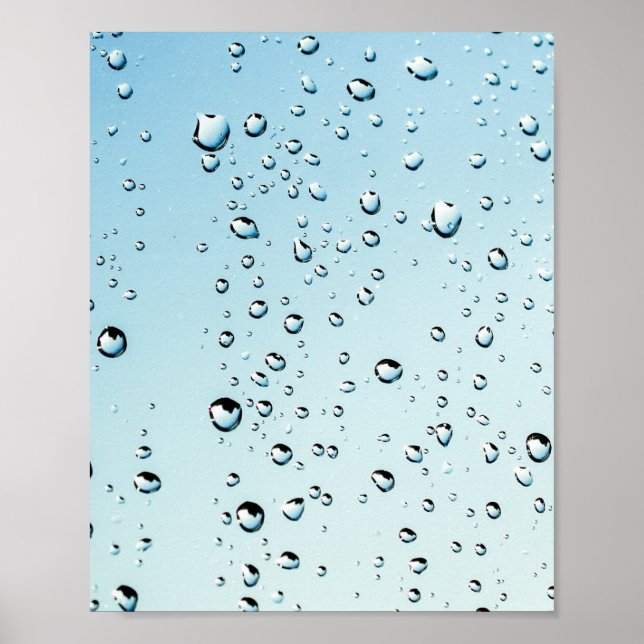 Affiche Texture Raindrops (Devant)