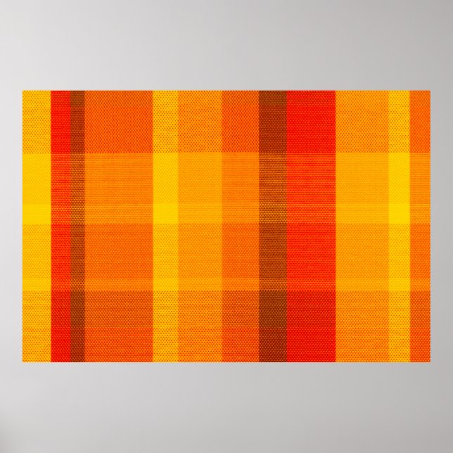 Affiche texture rapprochée avec un tissu à damiers  (Devant)