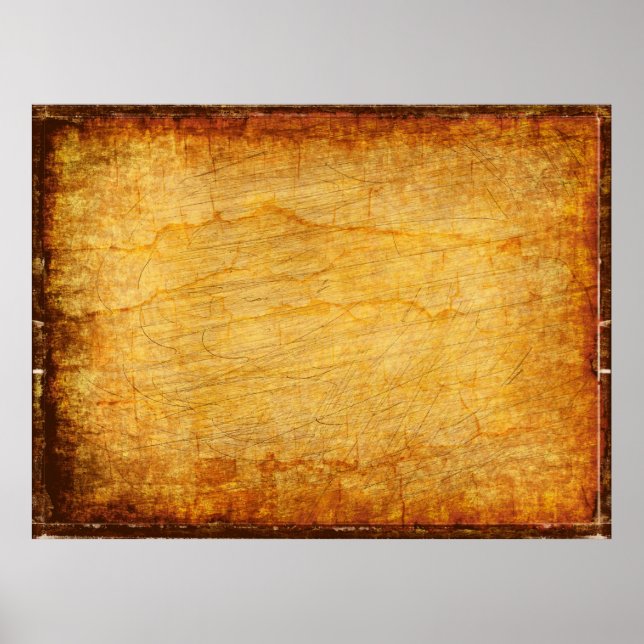 Affiche texture vintage vieux or (Devant)