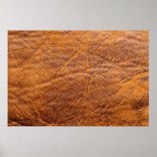Affiche Texturetexation en cuir marron naturel, cuir, ski