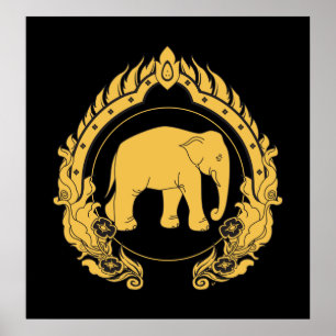 Affiche Thai Elephant