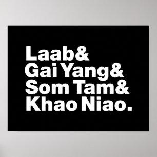 Affiche Thai Isaan Street Food