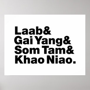 Affiche Thai Isaan Street Food