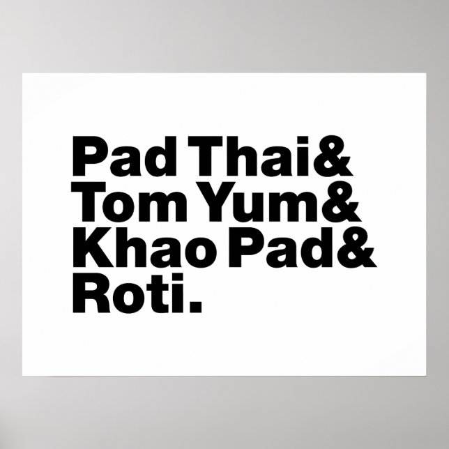 Affiche Thai Street Food (Devant)