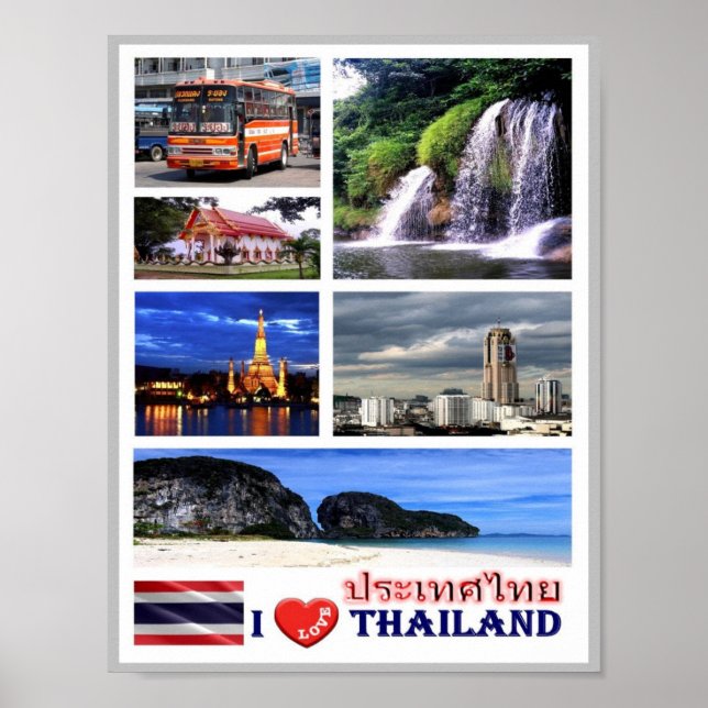 Affiche Thailand - I Love - (Devant)
