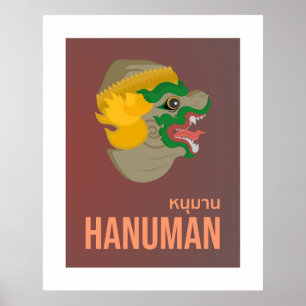 Affiche Thailandais Ramakien, Hanuman Wall Art
