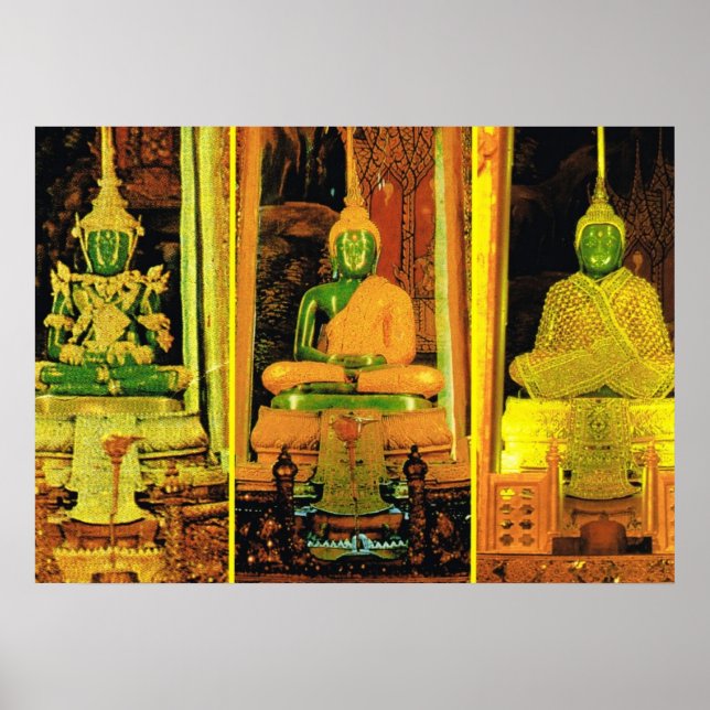 Affiche Thaïlande, Bangkok, Bouddha émeraude (Devant)