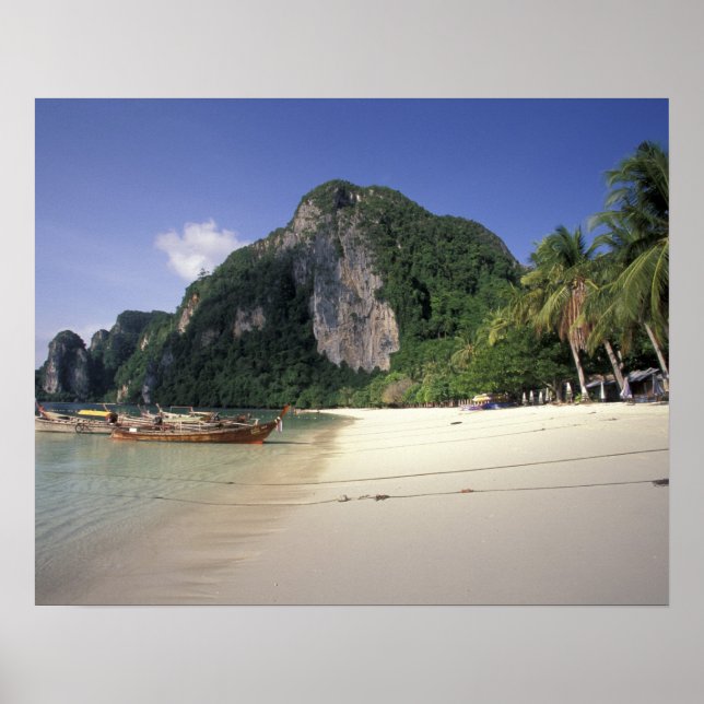 Affiche Thaïlande, mer d'Andaman, île de Ko Phi Phi, plage (Devant)