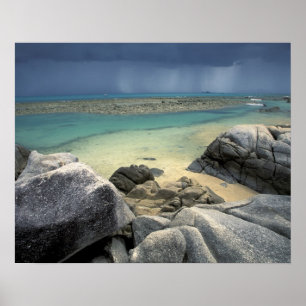 Affiche Thaïlande, mer d'Andaman, île de Ko Phi Phi, Scéni