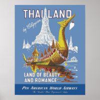 Thaïlande/Pays de beauté et de romance Vintage voy