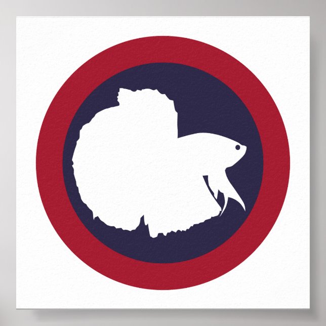 Affiche Thaïlande Siamais combattant le poisson Betta Thai (Devant)