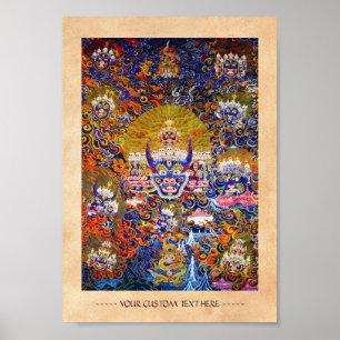 Affiche Thangka god tattoo d'Orient Cool