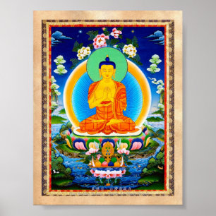 Affiche Thangka tibétain oriental frais Prabhutaratna
