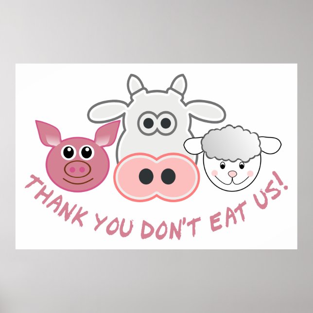 Affiche Thank you don't eat us (Devant)