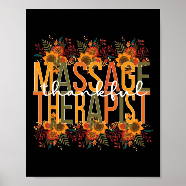 Affiche Thankful Massage Thanksgiving Massage The (Devant)