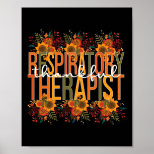 Affiche Thankful Respiratory Therapist Thanksgiving