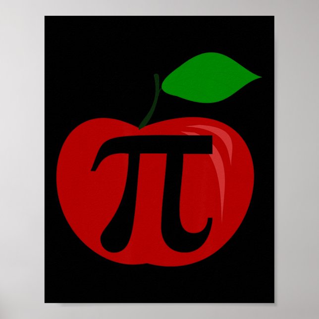 Affiche Thanksgiving Apple Pie Lover Funny Pi Day Math Tea (Devant)