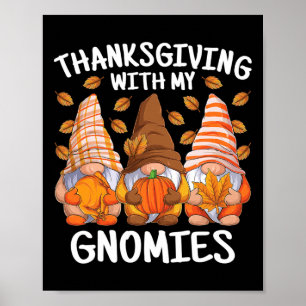 Affiche Thanksgiving Avec Mes Gnomes Automne Gnome Automne