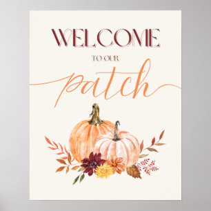 Affiche Thanksgiving "Bienvenue à notre Patch" Wall Art