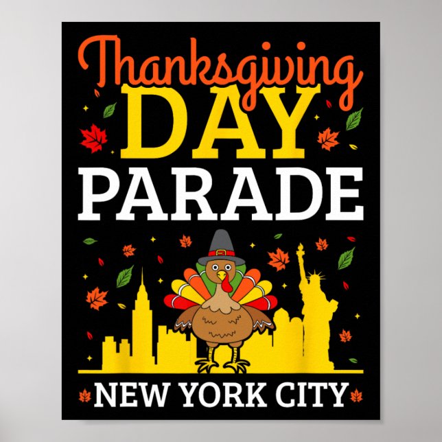 Affiche Thanksgiving Day Parade New York (Devant)