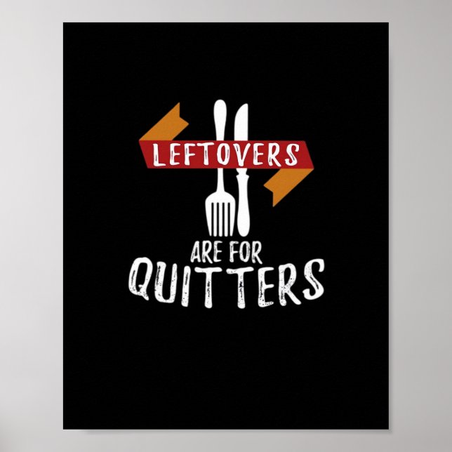 Affiche Thanksgiving Leftots Sont Pour Quitters Classic Ae (Devant)