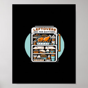 Affiche Thanksgiving Leftots Sont Pour Quitters Classic Fu