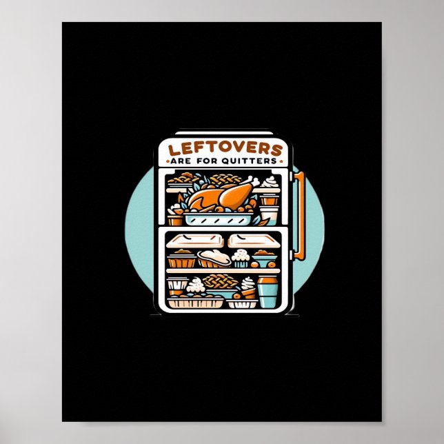 Affiche Thanksgiving Leftots Sont Pour Quitters Classic Fu (Devant)