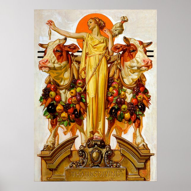 Affiche Thanksgiving - Leyendecker (Devant)