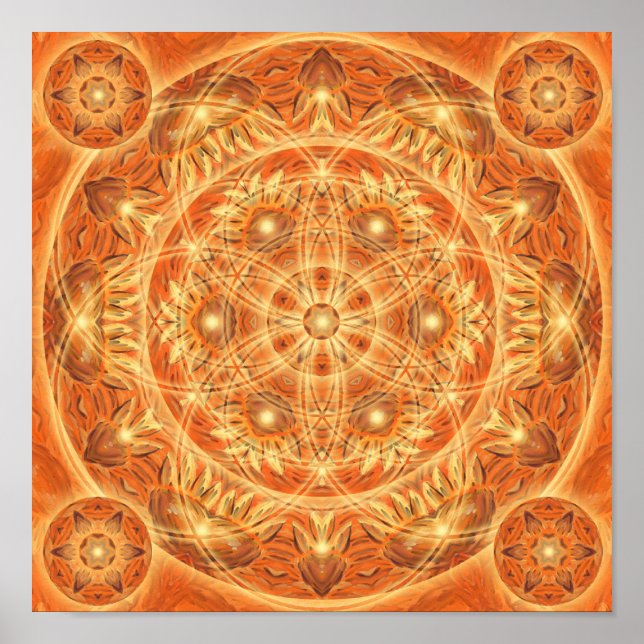 Affiche Thanksgiving Mandala (Devant)