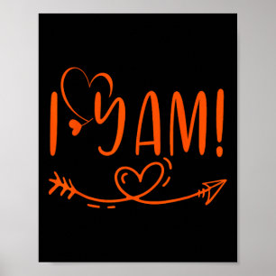 Affiche Thanksgiving Matching Couple She's My Sweet Potato