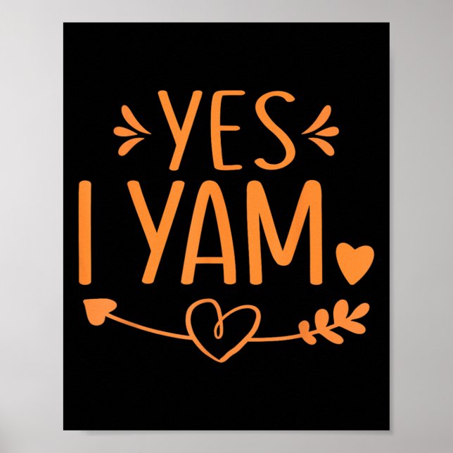 Affiche Thanksgiving Matching Couples Outfit Sweet Tato Ye (Devant)