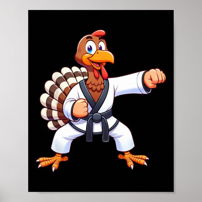 Affiche Thanksgiving Mixed martial art Kickboxing Judo Kar (Devant)