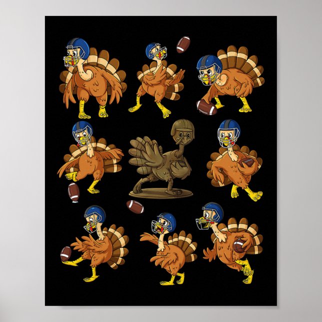 Affiche Thanksgiving Turkey (Devant)