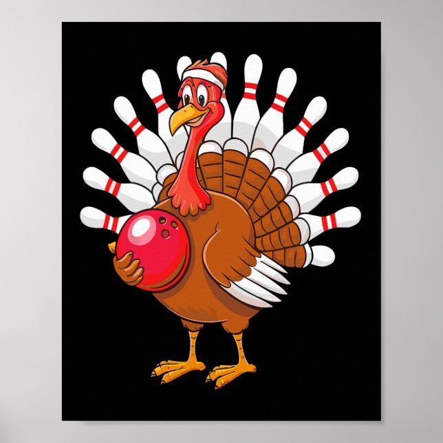 Affiche Thanksgiving Turkey Bowpin Matching Team 1 (Devant)