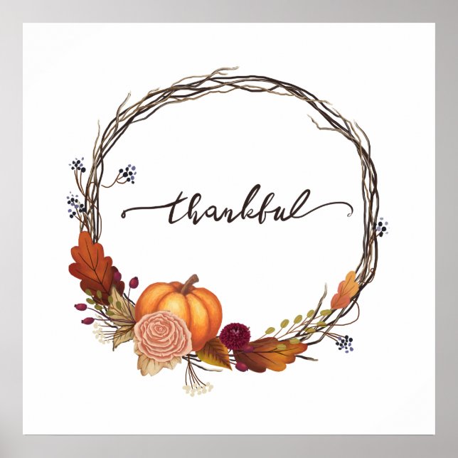 Affiche Thanksgiving Wreath (Devant)