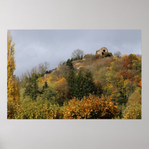 Affiche Thann in Autumn, Alsace, France