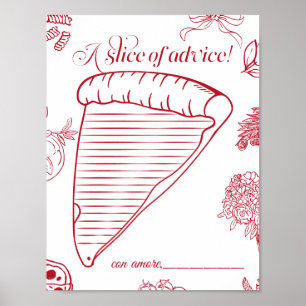 Affiche That's Amore Bridal Shower une tranche de conseil