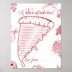 Affiche That's Amore Bridal Shower une tranche de conseil