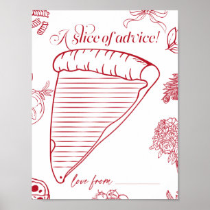 Affiche That's Amore Bridal Shower une tranche de conseils