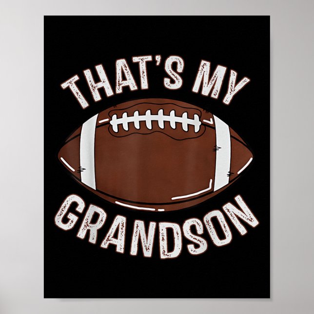 Affiche That's My Grandson Football Grandma Granddad Famil (Devant)