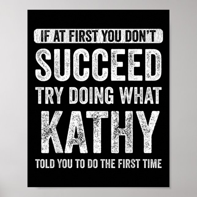 Affiche That's My Name Co. Kathy Women's Black Modern Lett (Devant)